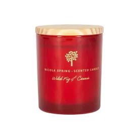 130g Wild Fig & Cassis Scented Soy Wax Candle - By Nicola Spring