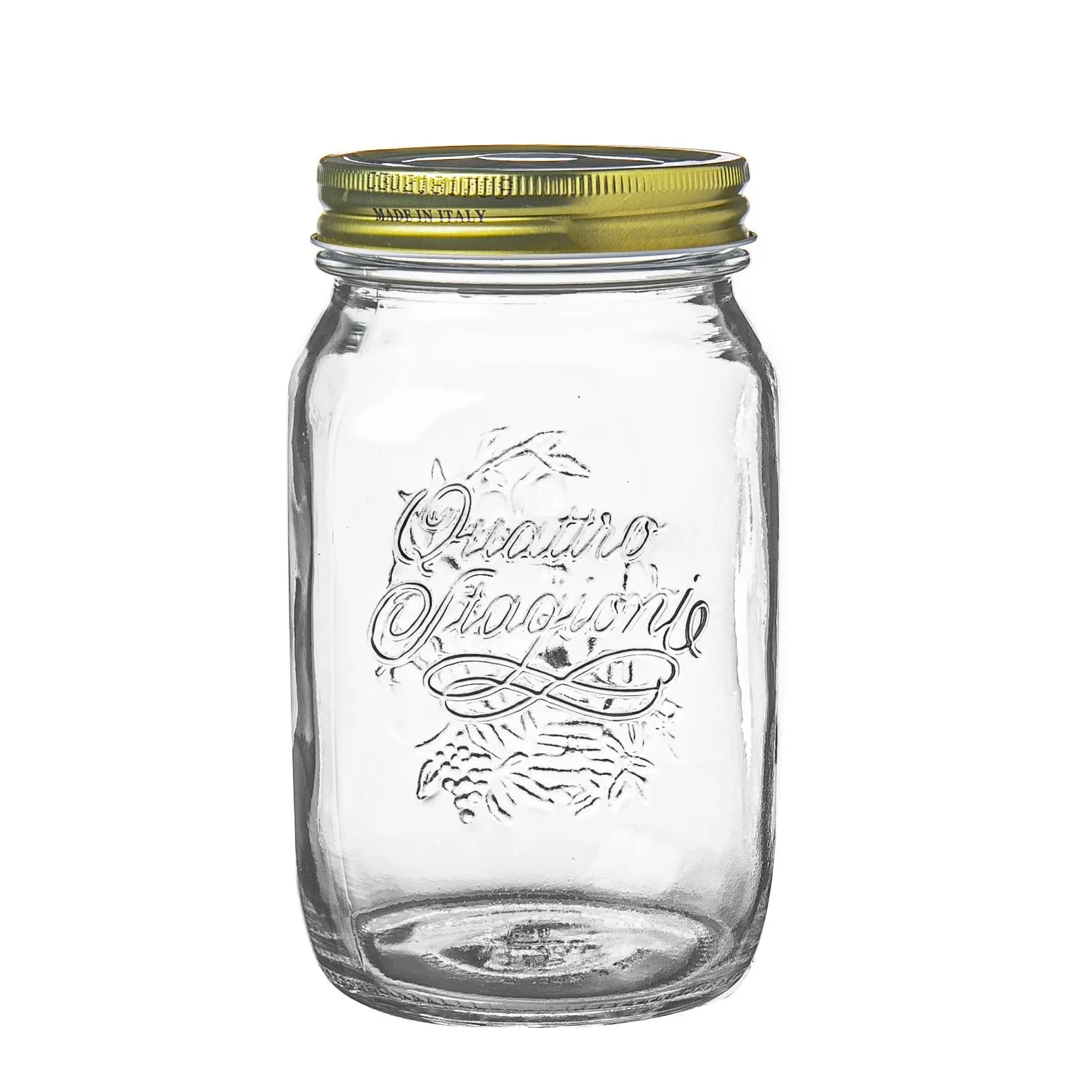 1L Quattro Stagioni Glass Food Preserving Jar - By Bormioli Rocco