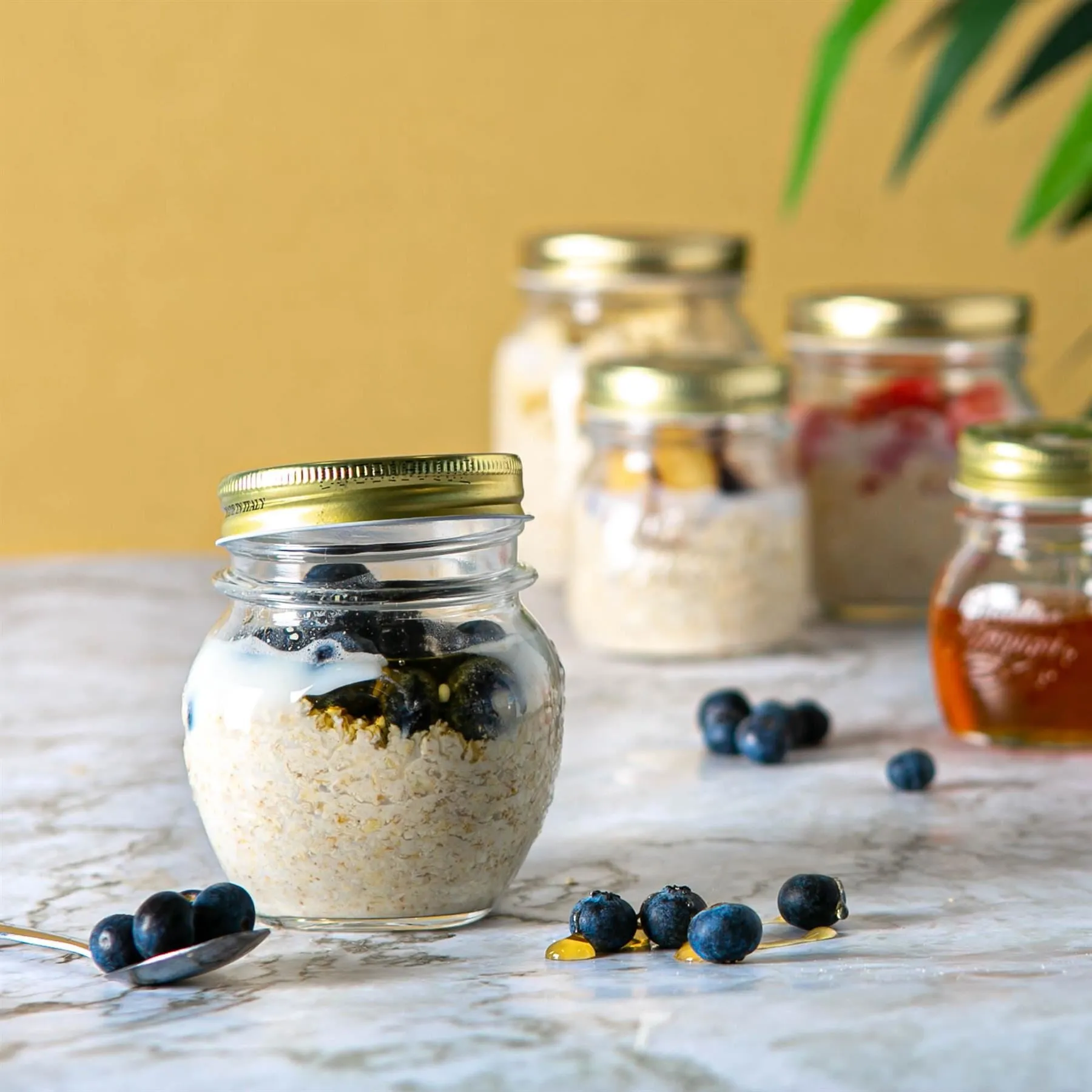 1L Quattro Stagioni Glass Food Preserving Jar - By Bormioli Rocco