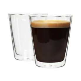 200ml Double Walled Glasses - Pack of Two - By Rink Drink
