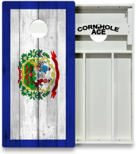 CornholeAce State Flag Series All Weather Pro Cornhole Board Set - Waterproof 4x2 Regulation Size, Made in USA, Triple Wide Legs, 3/4" PVC, Tournament Boards, & Outdoor Ready (2 Boards)