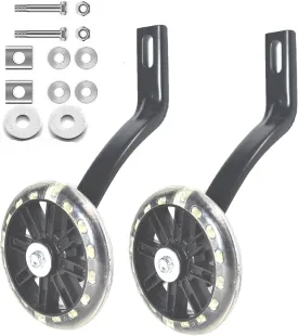 Flash Training Wheels for 12 14 16 18 20 Inch Kids BikeHeavy Duty Training Wheels for Single Speed Bicycle (16inch)