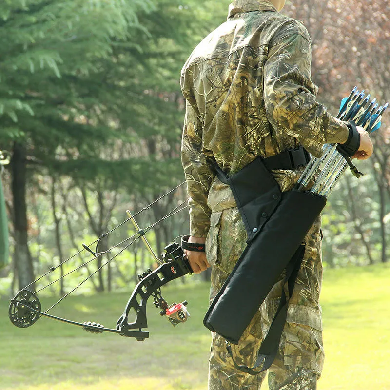 Hot Sales Two Colors Convenient Practical Double Strap Three-tube Quiver for Shooting Training