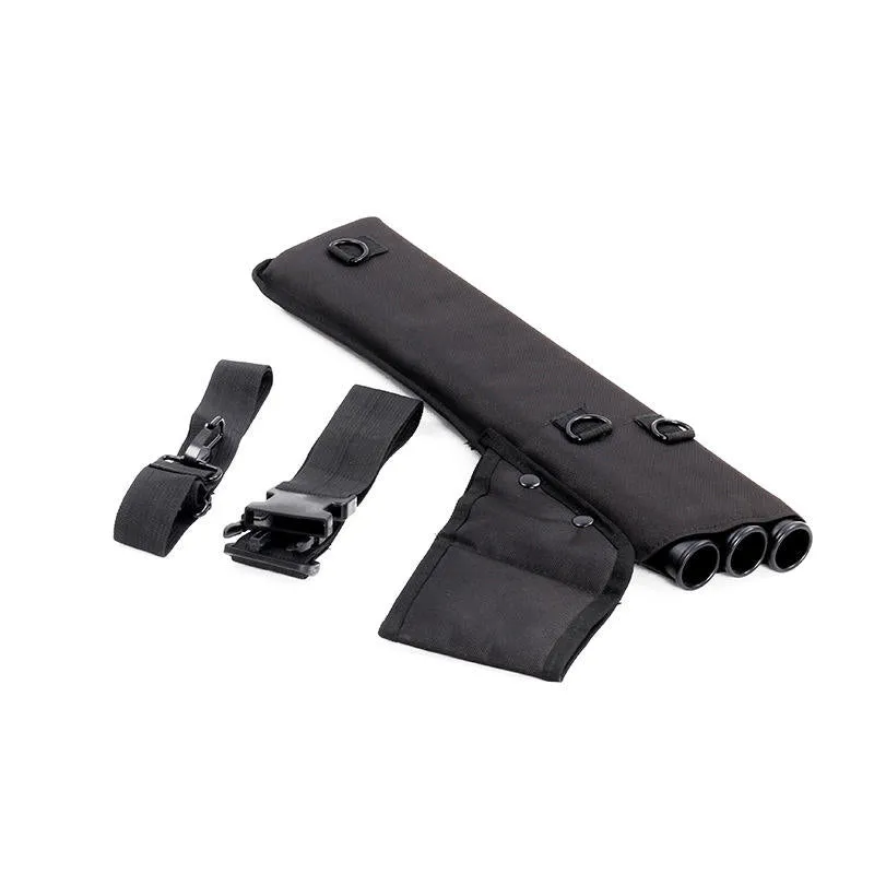 Hot Sales Two Colors Convenient Practical Double Strap Three-tube Quiver for Shooting Training