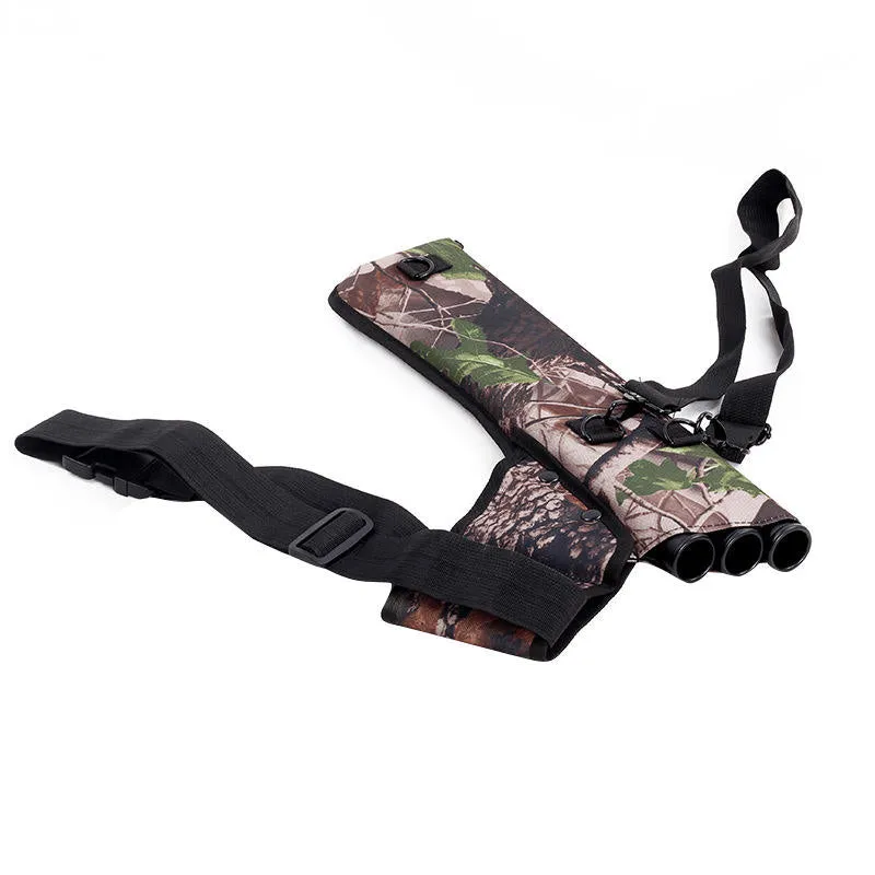 Hot Sales Two Colors Convenient Practical Double Strap Three-tube Quiver for Shooting Training