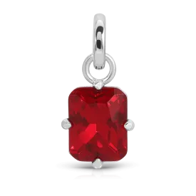 July Ruby Birthstone Charm - Emerald