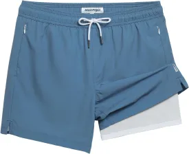 maamgic 5inch Mens Swimming Trunks with Compression Liner 2-in-1 Swim Trunks Stretch Quick Dry Swim Shorts Zipper Pockets