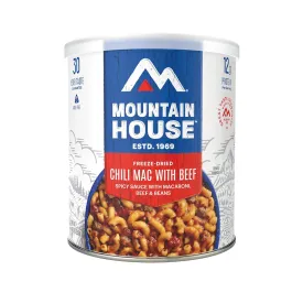 Mountain House Chili Mac with Beef #10 Can | Freeze Dried Survival & Emergency Food | 10 Servings