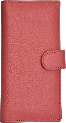 Oak Leathers Leather Checkbook Cover for Men & Women -RFID Slim Wallet Pen Holder Credit Card Gift Duplicate Checks Minimalist Design