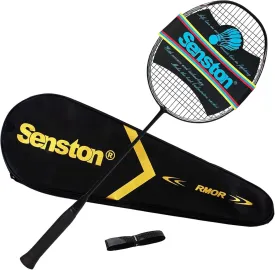 Senston N90 Badminton Racket, 6U Lightweight Badminton Racquet, Professional 100% Full-Carbon Badminton Racket with Grip