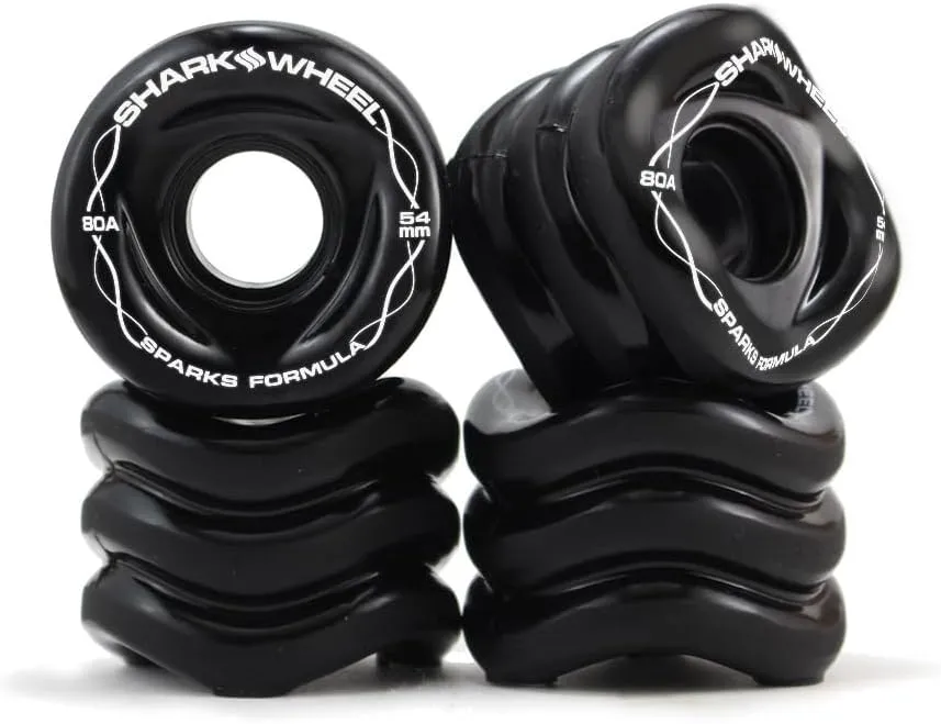 Shark Wheel New 54mm, Wheels for Skateboarding (Sparks Formula)