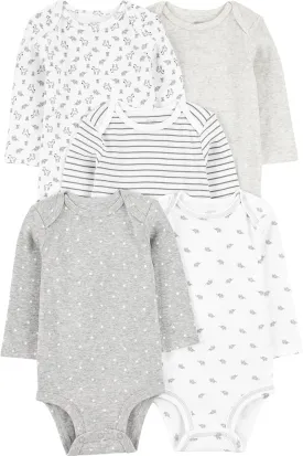 Simple Joys by Carter's unisex-baby 5-pack Long-sleeve Bodysuit