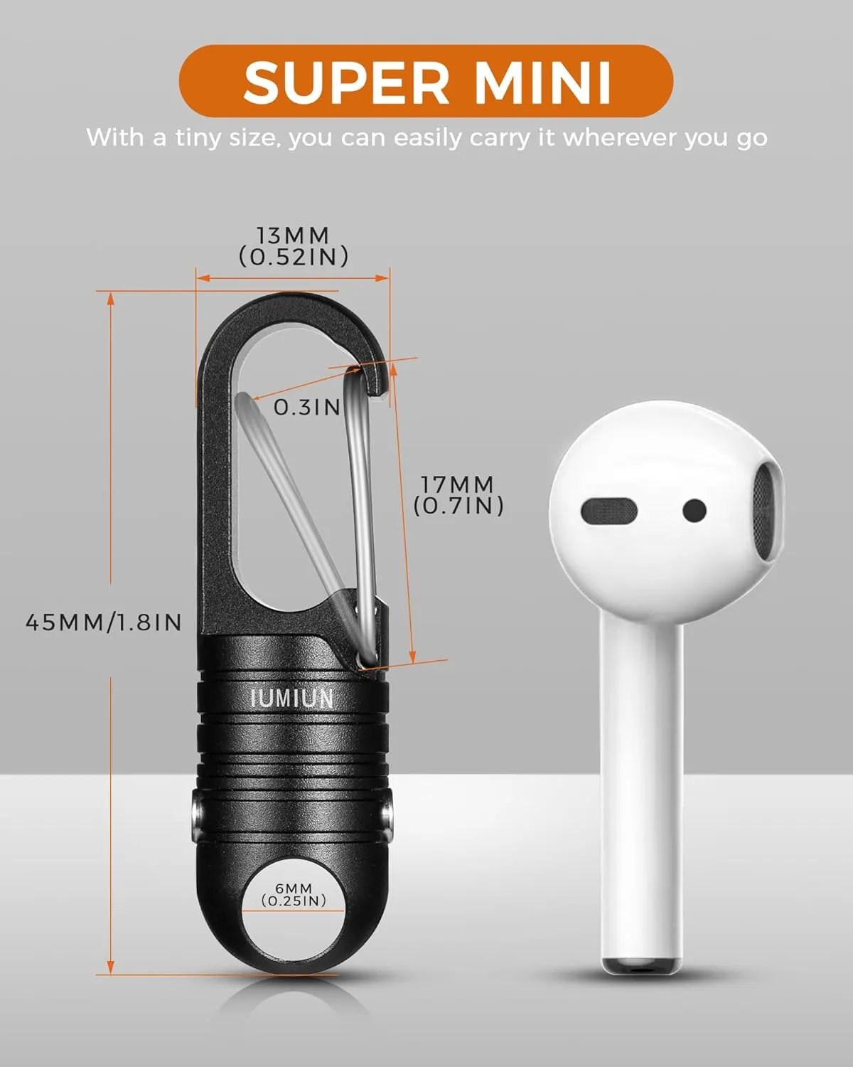 Small Magnetic Quick Release Keychain with Spring Key Clip and Key Ring-2 Button Lock System