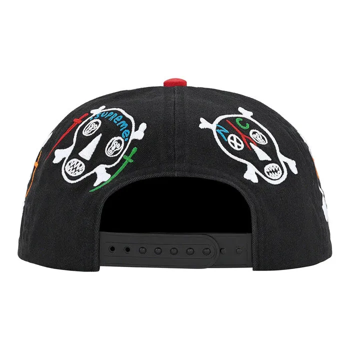 Supreme Clayton Patterson/Supreme Skulls 5-Panel- Black